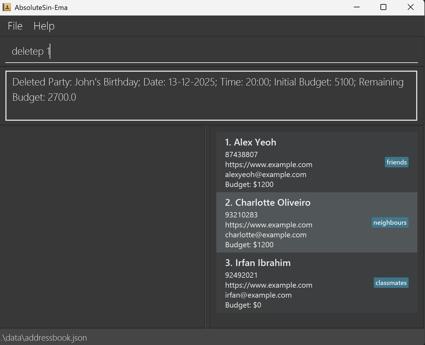 result for 'delParty2'